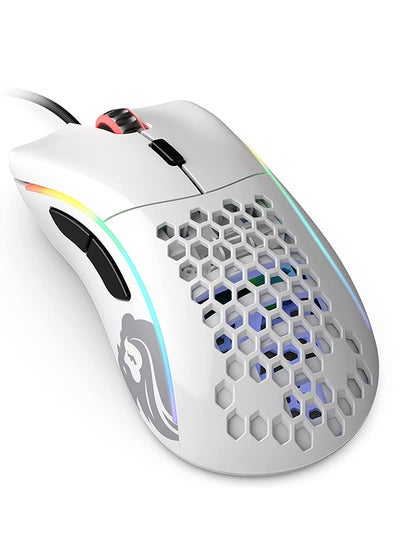 Buy Glorious Model D Wired Gaming Mouse Honeycomb - Ultralight RGB Mouse - PC Mouse - 69 g - Glossy White in Saudi Arabia