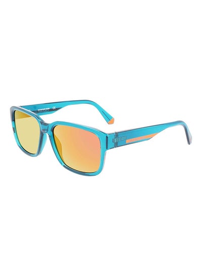 Buy Men's Full Rim Injected Modified Rectangle  Jeans Sunglasses  CKJ21631S-432-5616 in UAE