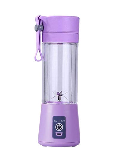 Buy Portable Mini Blender 380.0 ml 80.0 W Portable Blender Smoothie Juicer Cup Purple/Clear in Saudi Arabia