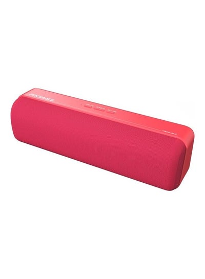 Buy Portable Wireless Speaker With 6W Sound TWS Connection 4H Playtime And Multi Mode Red in UAE