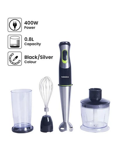 Buy Hand Blender, Chopper, Whisk THB-400CH Black/Silver in Egypt