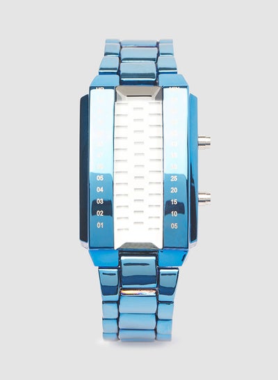 اشتري Digital Watches Stainless Steel - Blue ,Binary, Quartz في مصر