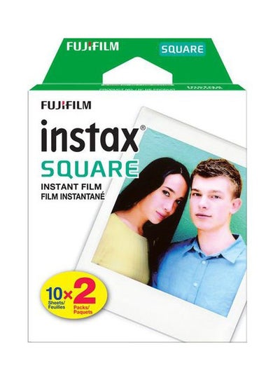 Buy Pack Of 2 Instax Square Instant Film White in Egypt