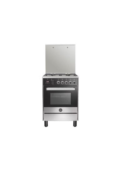 Buy Freestanding cooker 60 x 60 cm 4 gas burners 6M80G4A1X4AWW Stainless x Black in Egypt