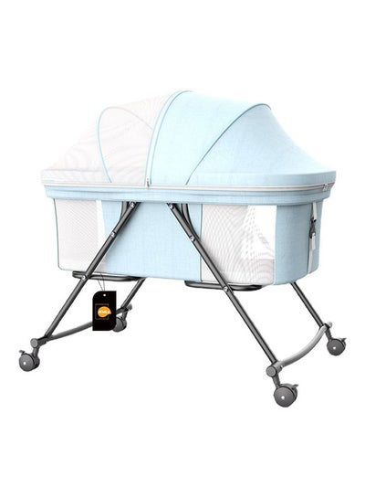 Buy Multi Mode Four Gear Adjustable Height Detachable Reinforced Comfortable Breathable Crib in Saudi Arabia