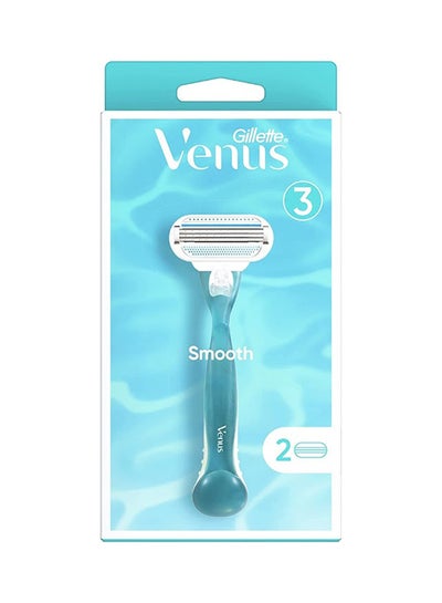 Buy Venus Women Razor Handle With Two Blade Refills in UAE