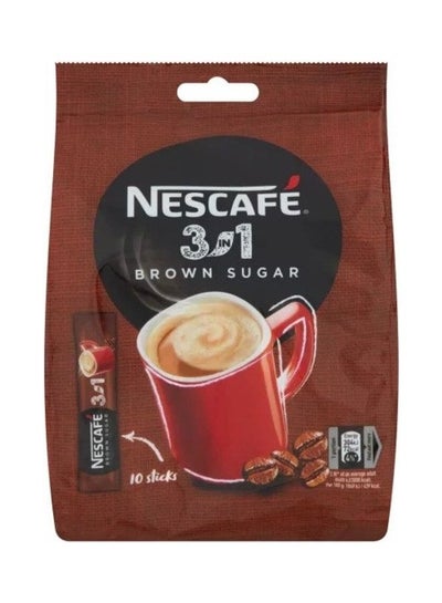 Buy 3 In 1 Brown Sugar Coffee 10 Sticks 16.5grams in UAE