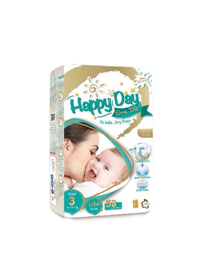 Buy Every Day Baby Diapers, Size 3 - Medium, 4 - 9 Kg - 58 Pieces in Egypt