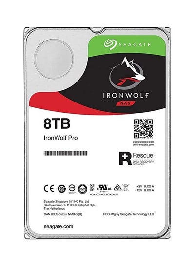 Buy IronWolf Pro ST8000NE001 Hard Drive - 3.5 Internal - SATA (SATA/600) 8.0 TB in UAE