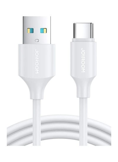 Buy S-UC027A9 3A USB To USB-C Type-C Fast Charging Data Cable 1M White in Egypt