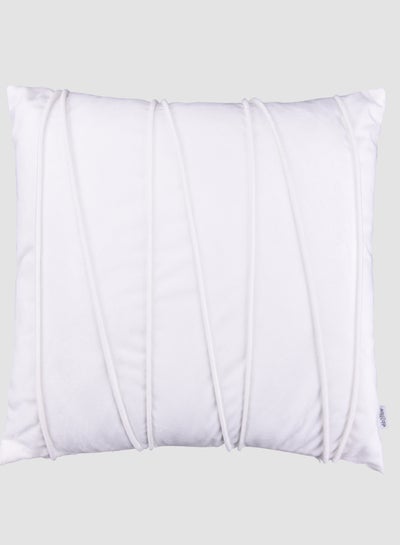 Buy 3D Velvet Cushion  II,Unique Luxury Quality Decor Items for the Perfect Stylish Home Off White in UAE