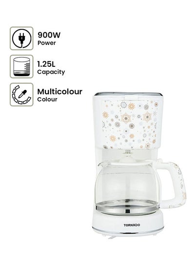 Buy Automatic American Coffee Maker 1.25 L 900 W TCMA-9125-C White in Egypt