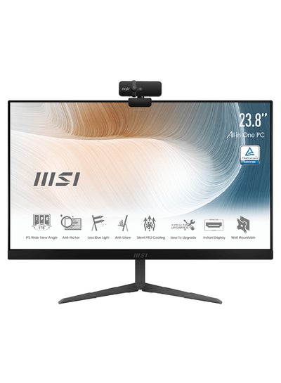 اشتري MODERN AM241 11M AIO Desktop With 23.8-Inch Display, Pentium Gold 7505 Processor/4GB RAM/128GB SSD/Intel UHD Graphics English/Arabic Black في الامارات