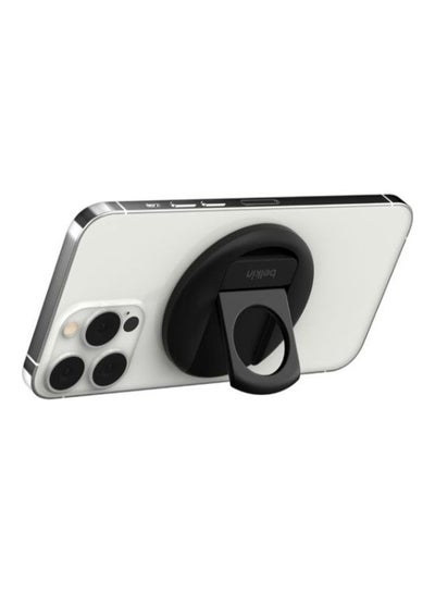 اشتري Magsafe Camera Mount For Macbook - Magnetic iPhone Continuity Camera Holder, Transform iPhone To Webcam - Compatible With Macbook Pro, Air, iPhone 15, 14, 13, 12 - Enhanced Stability Ring Grip Black في السعودية