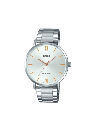 Buy Men's Enticer Analog Watch MTP-VT01D-7BUDF - 40 mm - Silver in UAE