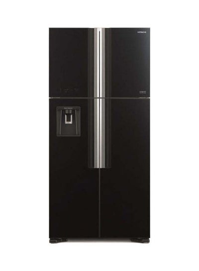 Buy 760L Gross Side By Side 4 Doors Premium Refrigerator, Digital Inverter Compressor, French Door, No Frost Fridge, Dual Fan Cooling, Movable Twist Ice Tray 220 W RW760PUK7GBK Black in UAE
