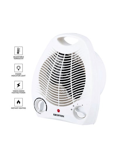 Buy Fan Heater With 2 Heating Powers 2000 W KNFH6360N White in UAE