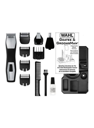 Buy Rechargeable All In One Trimmer Kit Black/Silver in Saudi Arabia