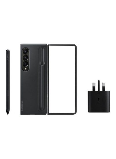 Buy Z Fold 4 Note Package Standing Cover With Pen And 25W Travel Adapter Black in Saudi Arabia