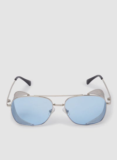 Buy Women's Sunglass With Durable Frame Lens Color Blue Frame Color Silver in Egypt