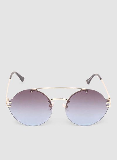 Buy Women's Sunglass With Durable Frame Lens Color Blue Frame Color Gold in Egypt