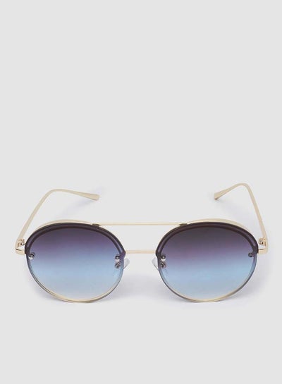 Buy Women's Sunglass With Durable Frame Lens Color Multicolour Frame Color Gold in Egypt