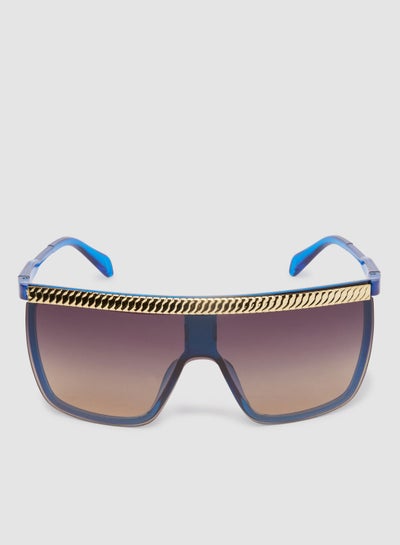 اشتري Women's Sunglass With Durable Frame Lens Color Brown Frame Color Blue-Gold في مصر