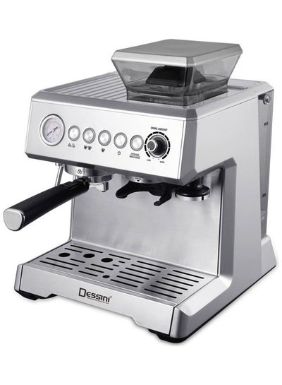 اشتري ماكينة صنع إسبريسو 2.3 لتر 2000 وات Espressomaker6464 لون فضي في الامارات