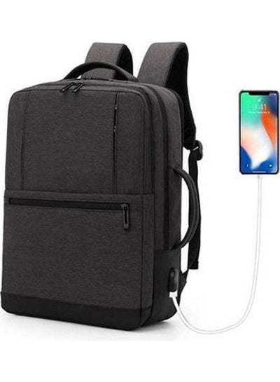 Buy Business Waterproof Laptop Backpack - Usb Outport - Black in Egypt