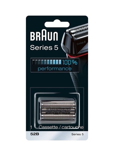 Buy Series 5 52B Electric Shaver Head Replacement Cassette Black in UAE