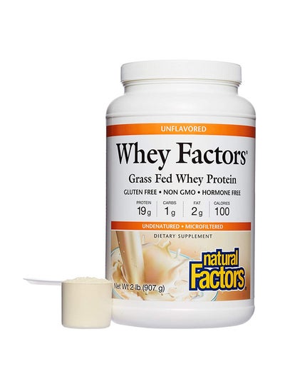 Buy Unflavoured Whey Factors Protein Dietary Supplement -2lb in UAE