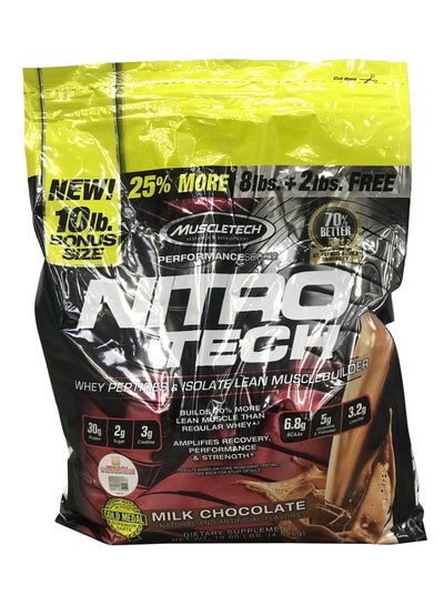 Buy Nitro Tech Whey Isolate+ Lean Muscle Builder Protein - Milk Chocolate - 4.54 Kg in Saudi Arabia