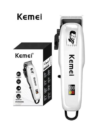 اشتري Kemei KM-PG809A Rechargeable Electric Hair Clipper White في مصر