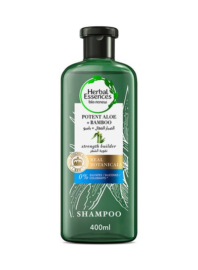 Buy Hair Strengthening Sulfate Free Potent Aloe Vera And Bamboo Natural Shampoo For Dry Hair 400ml in Saudi Arabia
