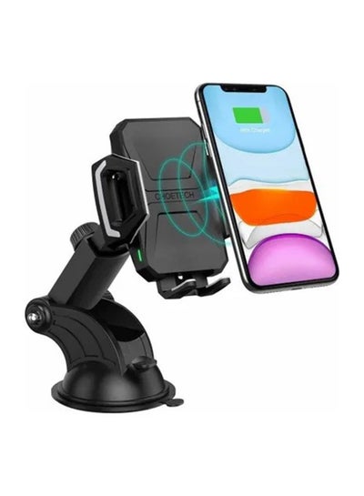 Buy Universal Car Wireless Charger 15W Black in Saudi Arabia