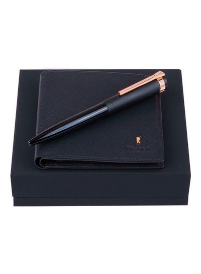 Buy Ball Point Pen Set With Card Holder Black in Egypt