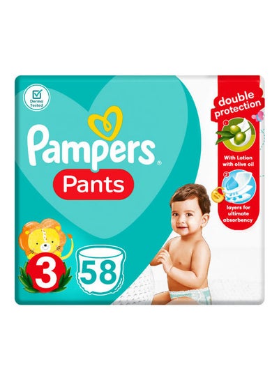 Buy Diaper Pants, Size 3, 6-11 Kg, 58 Diapers in Egypt