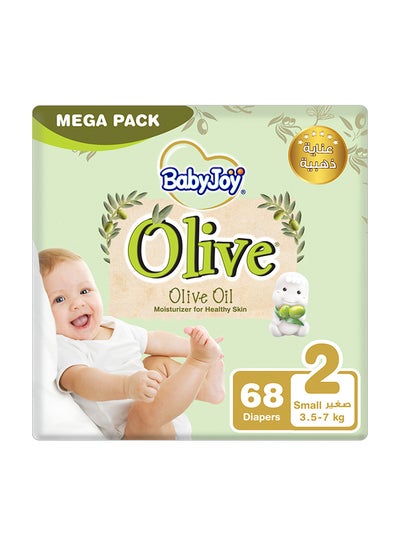 Buy Olive Oil, Size 2 Small, 3.5 to 7 kg, Mega Pack, 68 Diapers in UAE