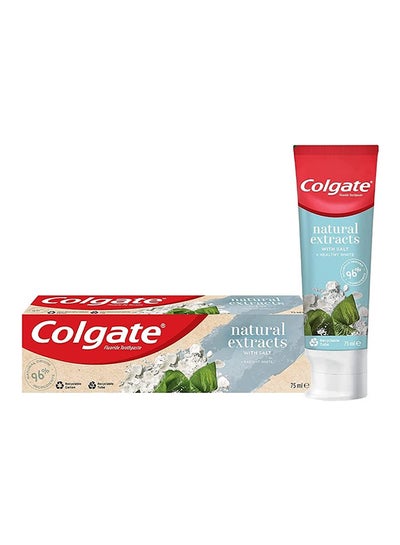 Buy Natural Extracts Radiant White With Seaweed And Salt Toothpaste 75ml in UAE