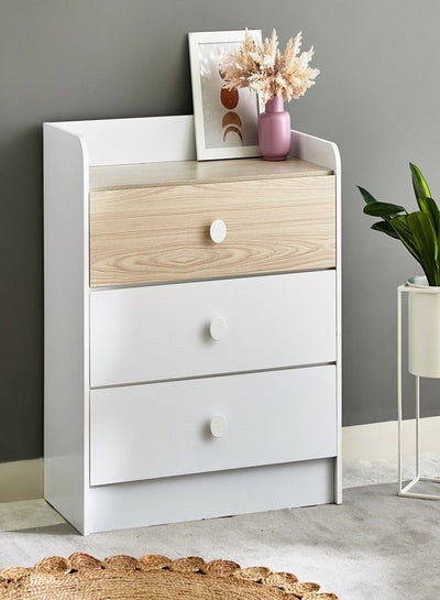 Buy Vanilla 3-Drawers Young Dresser | Dressing Table | Vanity Table | Makeup Table  83 x 80 x 40 cm White in Saudi Arabia