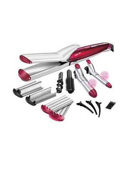 اشتري Multi Styler 10-In-1 Hair Styler 6 Style Settings For Perfect Hair Style With Curling, Straightening, Crimping, Waver, Spiral Plates And Hair Pins Shock, Break Proof - MS22SDE, Purple Purple 800grams في الامارات