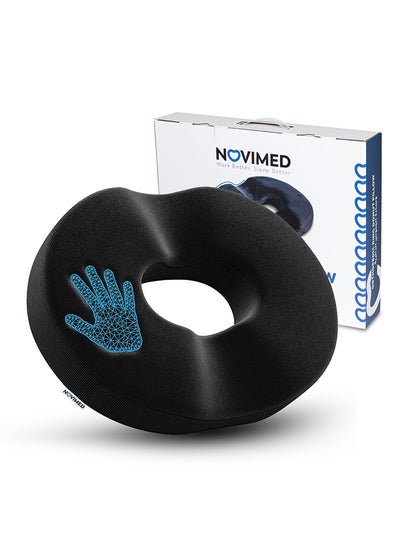 Orthopedic Donut Pillow Hemorrhoid Tailbone Cushion Sacral Chair Pillow For  Pain Relief From Pregnancy Postpartum Sciatic Nerve Issues Velvet Black  42x34x7cm price in UAE, Noon UAE