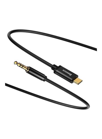 اشتري Audio Aux Jack Cable 3.93ft USB Type C To 3.5mm Headphone Stereo Cord Car Compatible With iPad Pro 2018 Google Pixel 2 3 XL Samsung Galaxy S21 S20 Ultra Note 20 10 Plus Black في الامارات