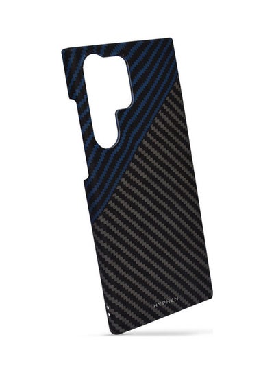 Buy Dual Color Carbon Fiber Case - Samsung S23 Ultra - .Matte finish,superior quality,light weight,sleek design,highly durable black and blue in UAE