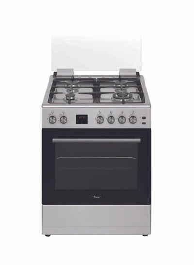 Buy 4 Burner Gas Cooker 60 x 60 cm, Combination Cooker, 1 year Warranty TERGE66ST Silver in UAE