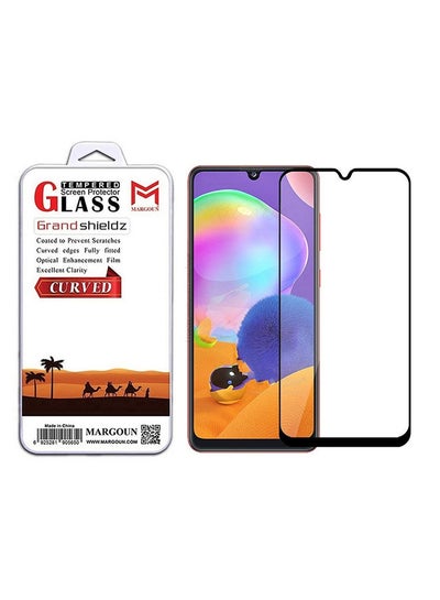 Buy Grand Shieldz Tempered Glass Screen Protector For Samsung Galaxy A31 Black/Clear in UAE