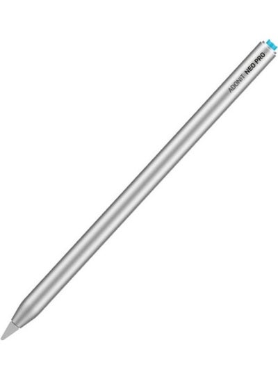 Buy ADONIT Neo Pro Apple iPad Native Palm Rejection Stylus - Charges on the iPad via Magnetic Attachment - Silver Silver in UAE