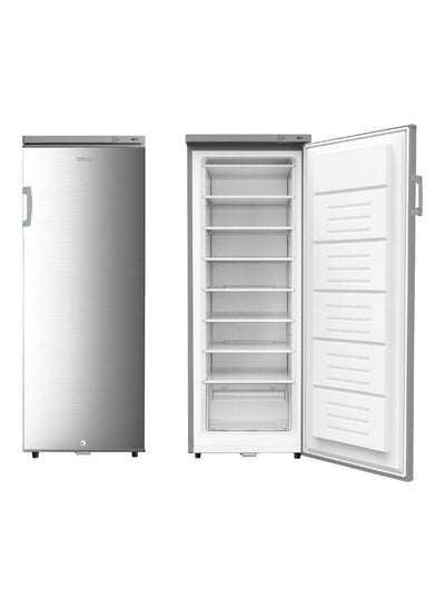 Buy Upright Freezer 187 Ltrs Super Fast Ice Maker Single Door Defrost R600A Outside Condensor Basic Installation Included 430 W NUF300S Silver in UAE