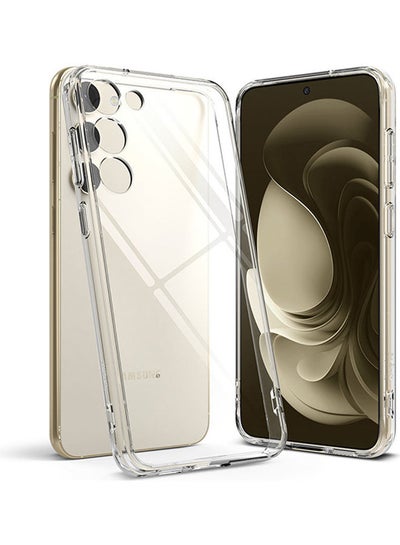 Buy Fusion Series Covers for Samsung Galaxy S23 Case (2023) Transparent Thin Hard Back Shockproof TPU Bumper Phone Cover - Clear in Egypt