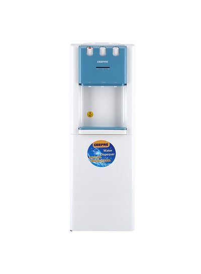 Buy Top Loaded Water Dispenser - Hot & Cold Water Dispenser - Stainless Steel Tank, Compressor Cooling System, Child Lock - 2 Tap -  2 In 1 Water Dispenser - 1L Hot and 2.8L Cold Water Capacity GWD8354 White,Blue in Saudi Arabia